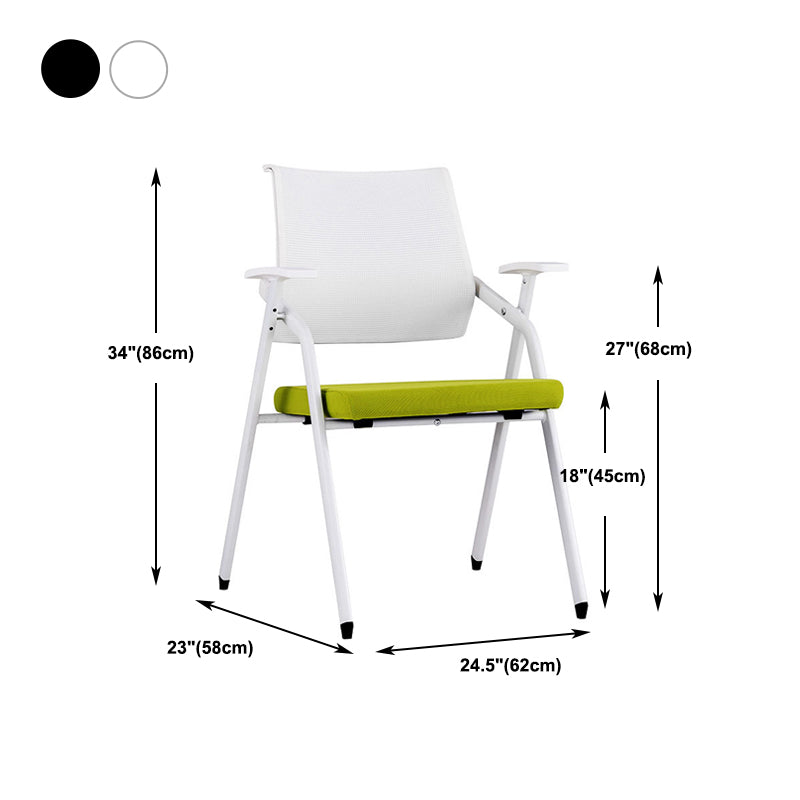 Mid-Back Conference Chair Contemporary Metal Base Guest Chair