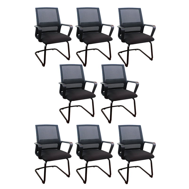 18 Wide Contemporary Office Chair Black Breathable AirGrid Desk Chair