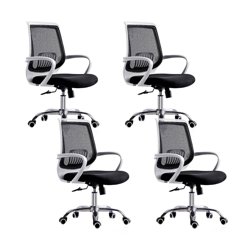 Mid-Back Office Chair Contemporary Ergonomic Arms Included Desk Chair