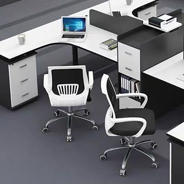 Mid-Back Office Chair Contemporary Ergonomic Arms Included Desk Chair