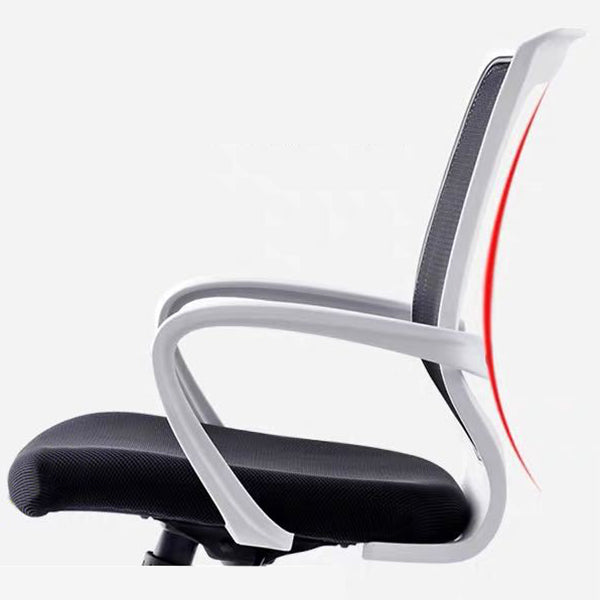 Mid-Back Office Chair Contemporary Ergonomic Arms Included Desk Chair