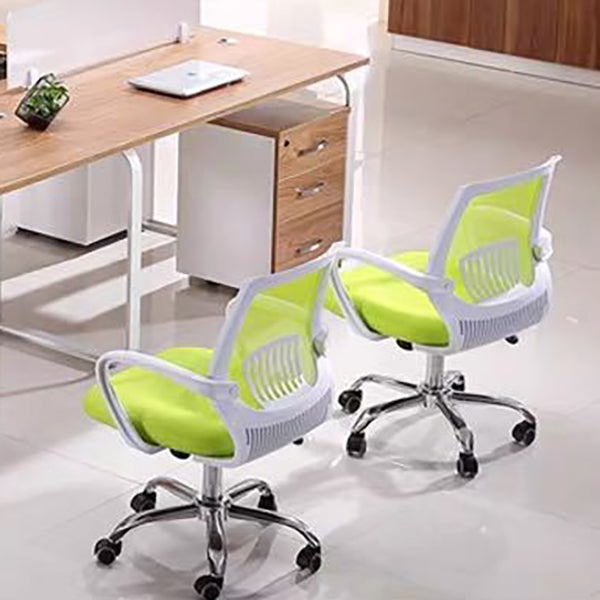 Mid-Back Office Chair Contemporary Ergonomic Arms Included Desk Chair