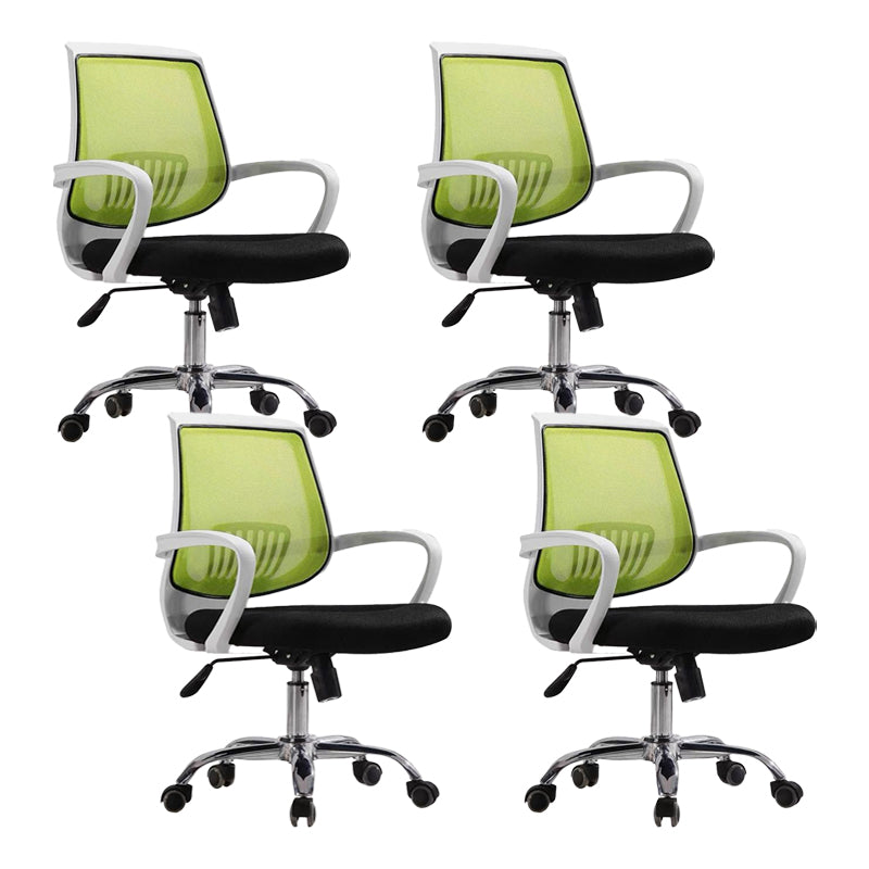 Mid-Back Office Chair Contemporary Ergonomic Arms Included Desk Chair