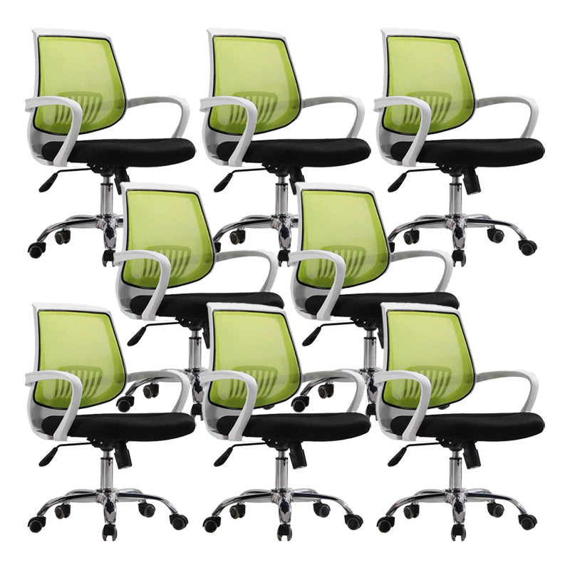 Mid-Back Office Chair Contemporary Ergonomic Arms Included Desk Chair