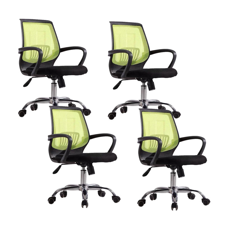 Mid-Back Office Chair Contemporary Ergonomic Arms Included Desk Chair