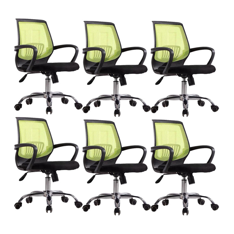 Mid-Back Office Chair Contemporary Ergonomic Arms Included Desk Chair