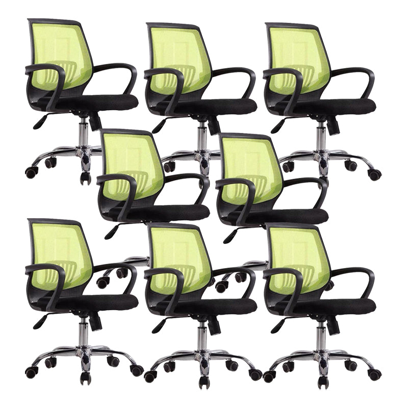 Mid-Back Office Chair Contemporary Ergonomic Arms Included Desk Chair