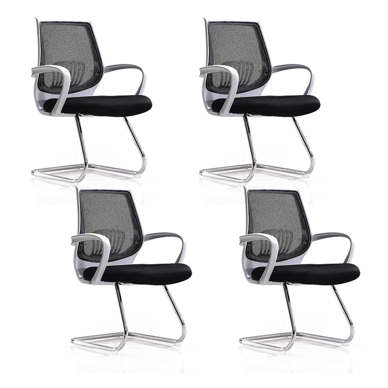 Mid-Back Office Chair Contemporary Ergonomic Arms Included Desk Chair