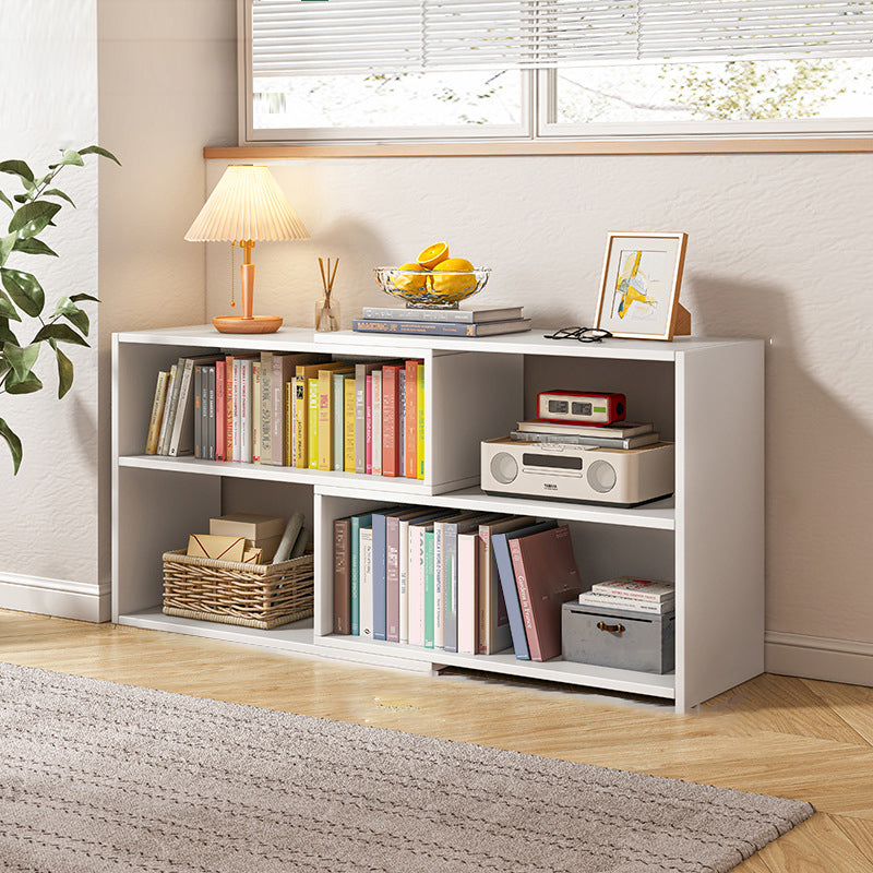 Wooden Engineered Wood Bookshelf Closed Back Modern Bookcase with Shelves