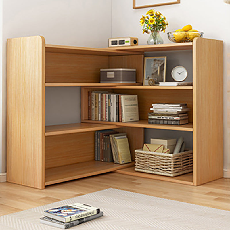 Wooden Engineered Wood Bookshelf Closed Back Modern Bookcase with Shelves