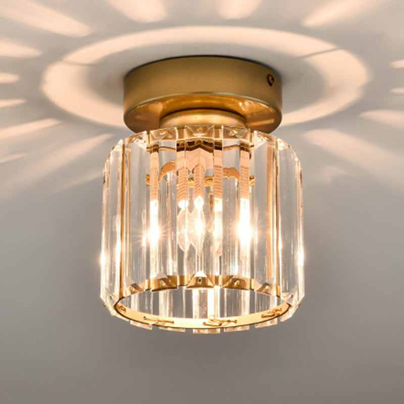 Modernism Flush Mount Ceiling Light Crystal Flush Light for Corridor