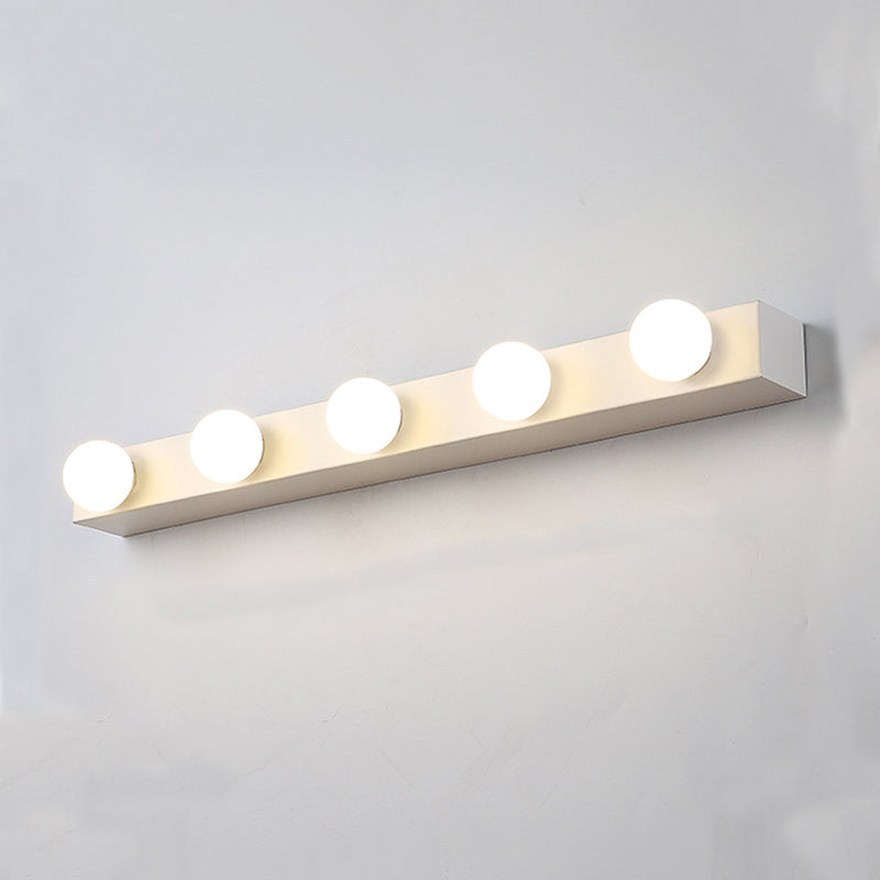 Modern Style Mirror Front Light White Multi Lights Vanity Light for Bathroom