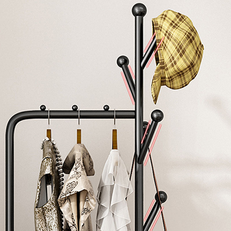 Gorgeous Metal Coat Rack Creative Coat Hooks Hall Stand with Shelve