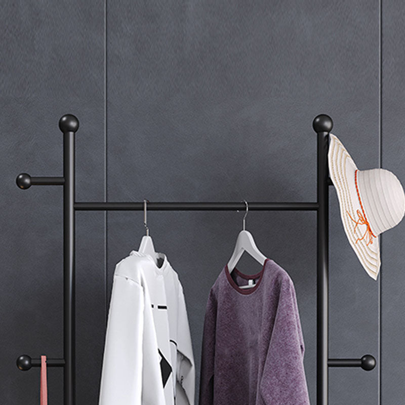 Glam Coat Rack Metal Hooks Shelving Included Free Standing Coat Hanger