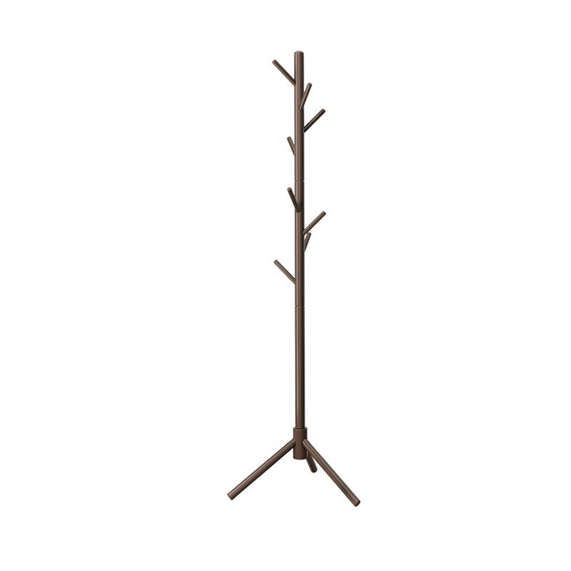 Modern Coat Hanger Wood Free Standing No Storage Entry Hall Tree