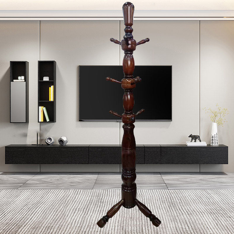 Traditional Coat Rack Free Standing Hooks Ash Hall Stand Living Room