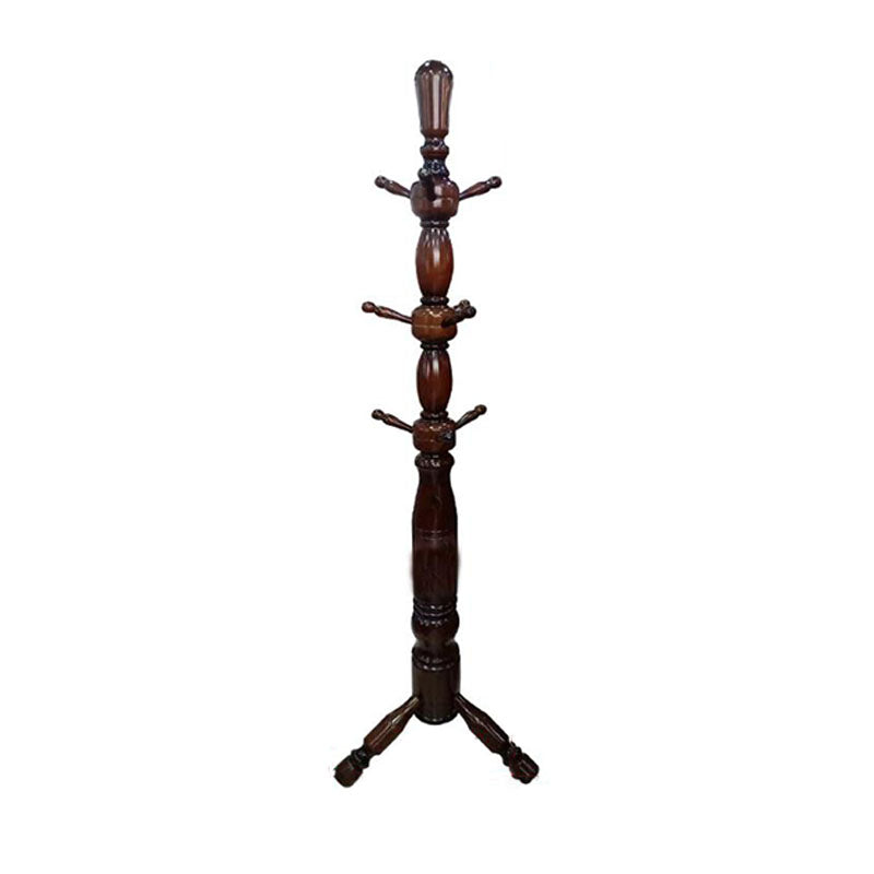 Traditional Coat Rack Free Standing Hooks Ash Hall Stand Living Room