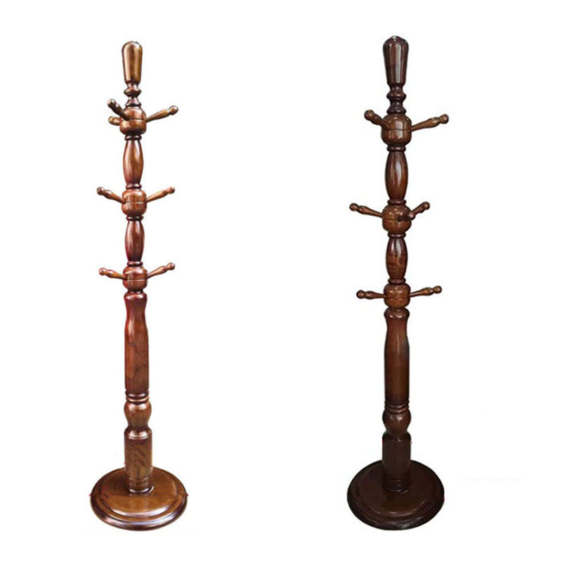 Traditional Coat Rack Free Standing Hooks Ash Hall Stand Living Room