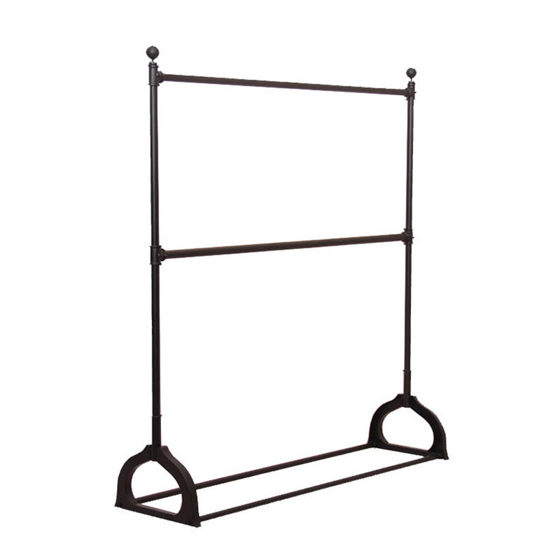 Industrial Coat Rack Free Standing with Rod Metal Hall Stand Hallway