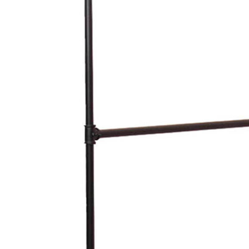 Industrial Coat Rack Free Standing with Rod Metal Hall Stand Hallway