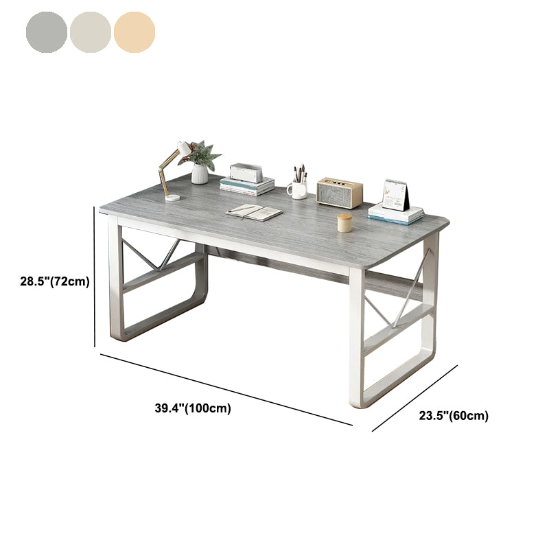 Bedroom Contemporary Writing Desk Rectangular Matte Finish Office Desk