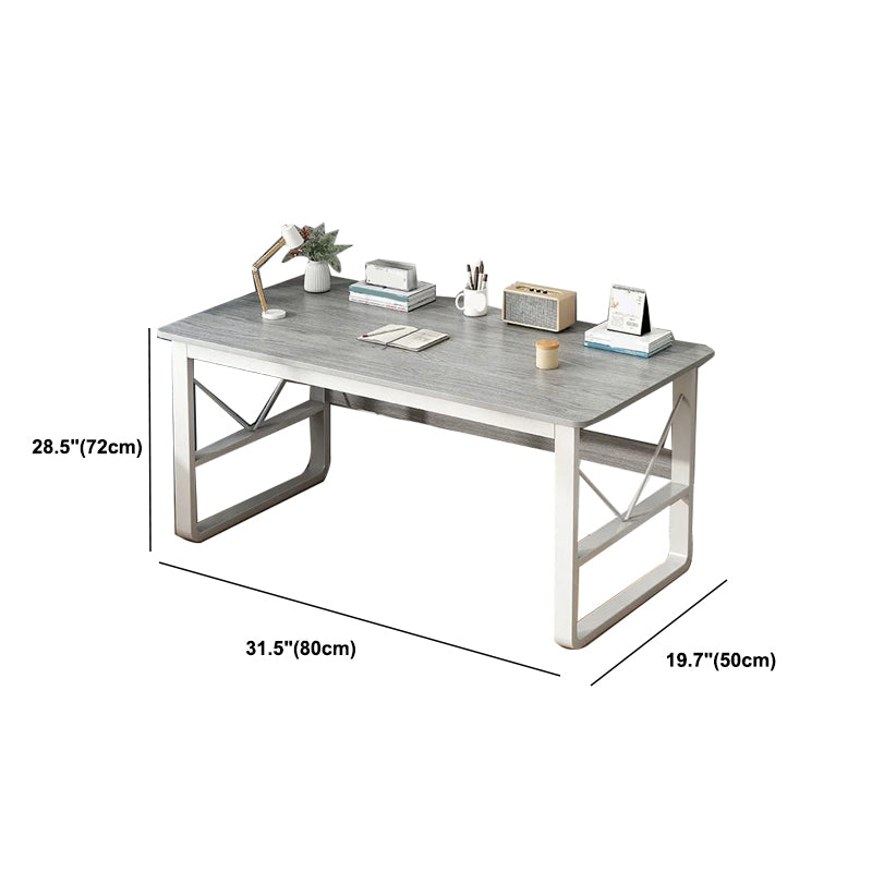 Bedroom Contemporary Writing Desk Rectangular Matte Finish Office Desk