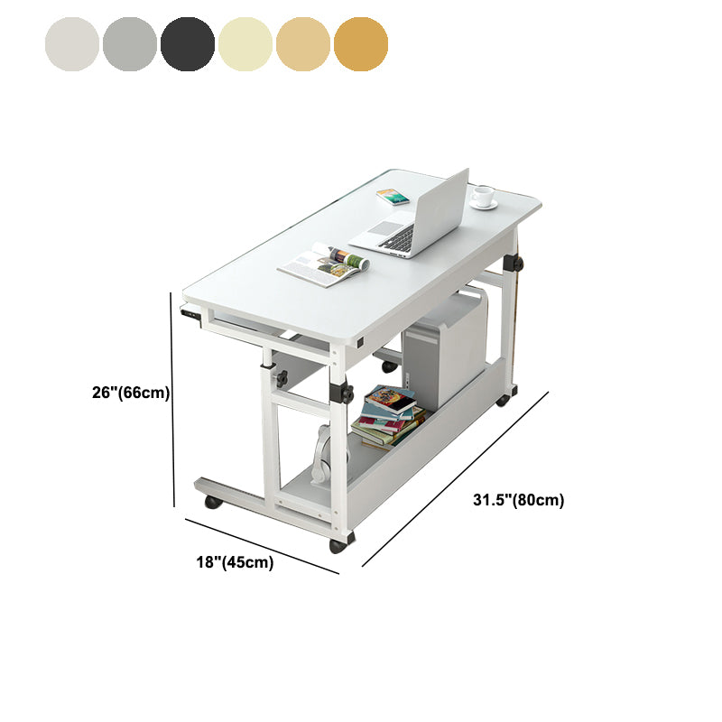 Contemporary Writing Desk Wooden Adjustable Standing Desk for Bedroom