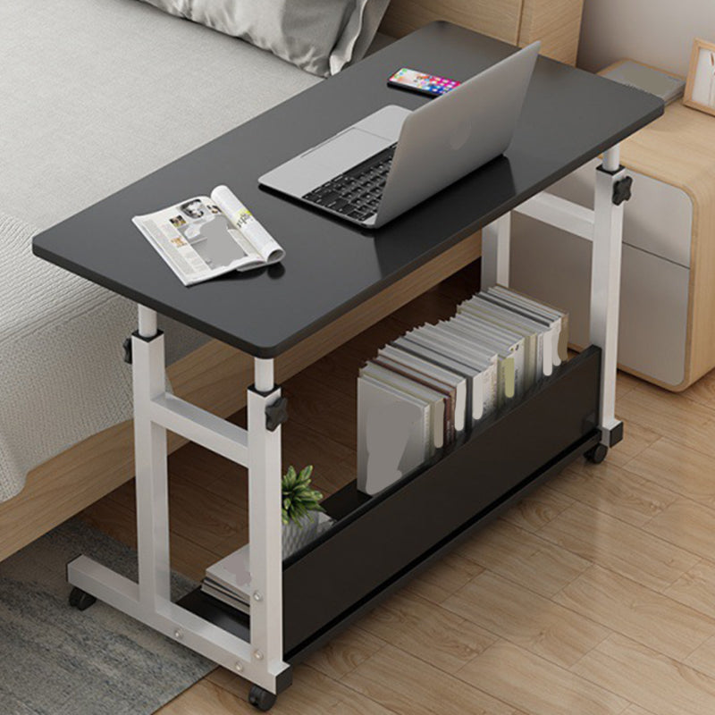 Modern Writing Desk Wooden Adjustable Standing Desk with Caster Wheel