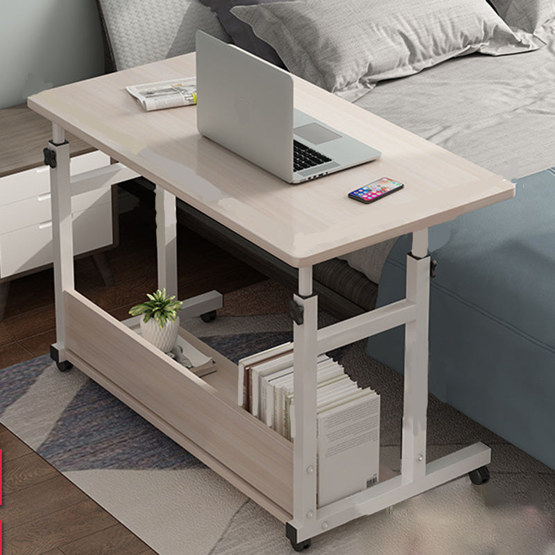 Modern Writing Desk Wooden Adjustable Standing Desk with Caster Wheel