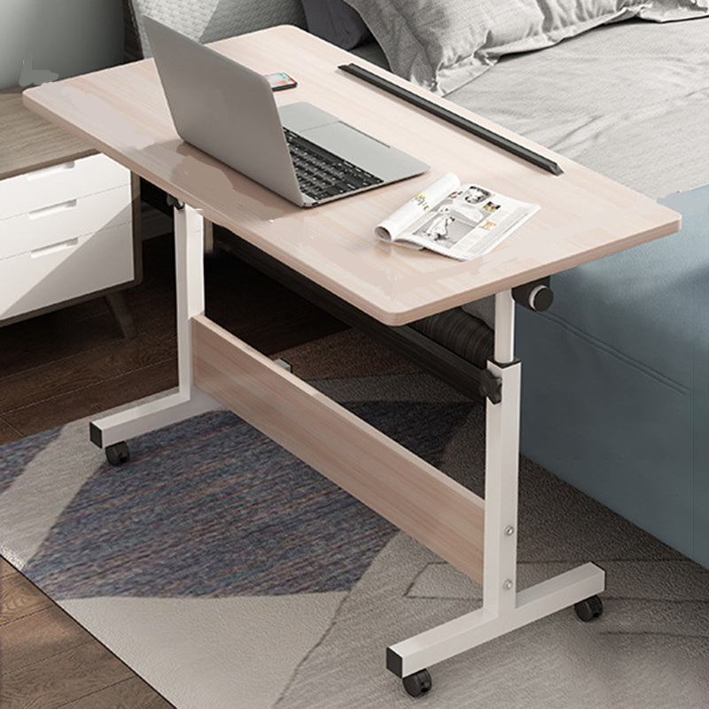 Modern Writing Desk Wooden Adjustable Standing Desk with Caster Wheel