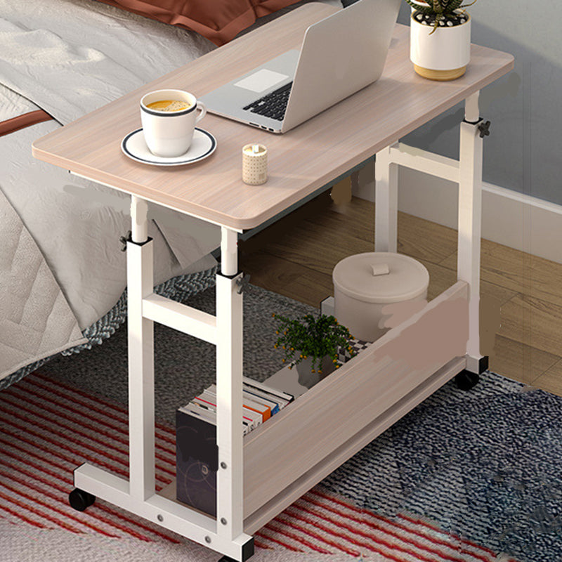 Modern Writing Desk Wooden Adjustable Standing Desk with Caster Wheel