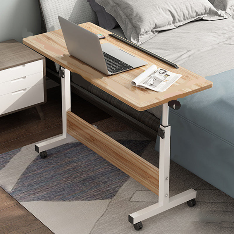 Modern Writing Desk Wooden Adjustable Standing Desk with Caster Wheel