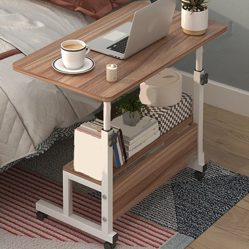 Modern Writing Desk Wooden Adjustable Standing Desk with Caster Wheel