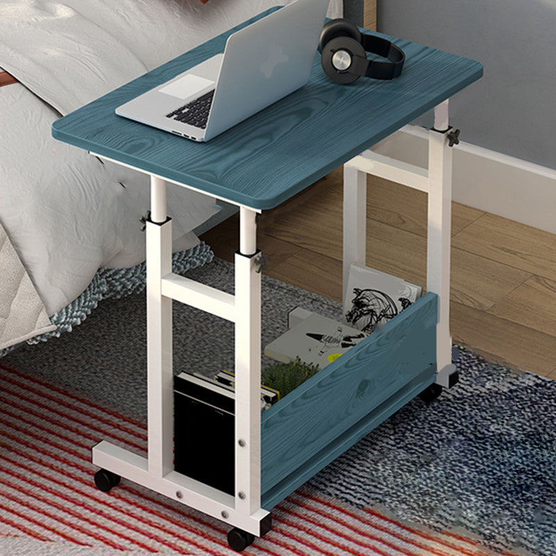 Modern Writing Desk Wooden Adjustable Standing Desk with Caster Wheel