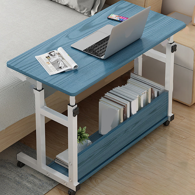 Modern Writing Desk Wooden Adjustable Standing Desk with Caster Wheel