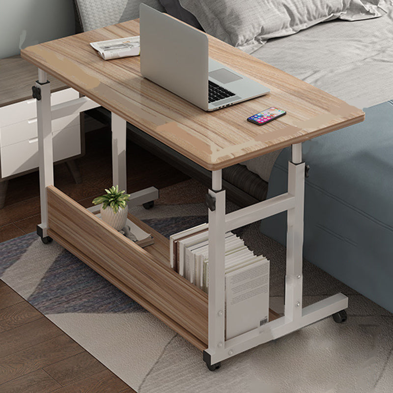 Modern Writing Desk Wooden Adjustable Standing Desk with Caster Wheel