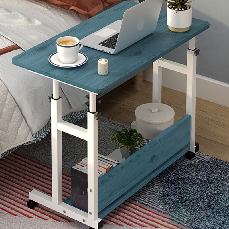 Modern Writing Desk Wooden Adjustable Standing Desk with Caster Wheel