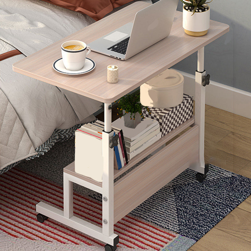 Modern Writing Desk Wooden Adjustable Standing Desk with Caster Wheel