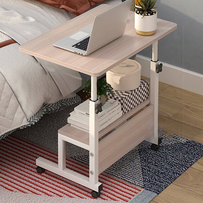 Modern Writing Desk Wooden Adjustable Standing Desk with Caster Wheel