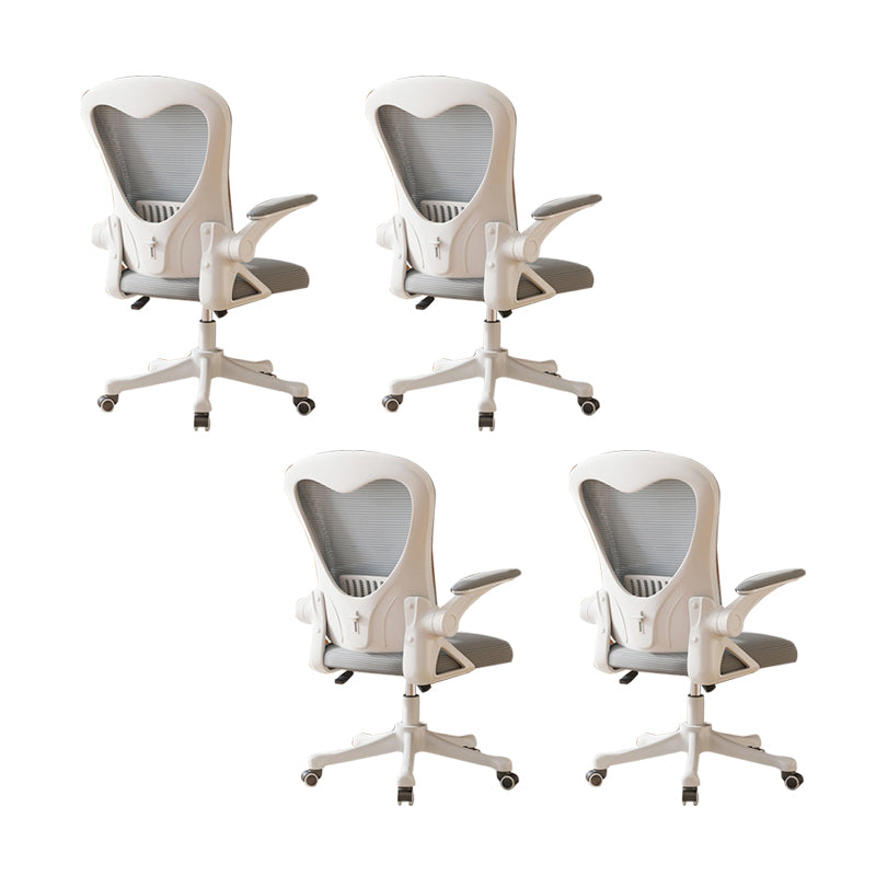 Contemporary Arm Chair Upholstered Swivel Breathable AirGrid Office Chair