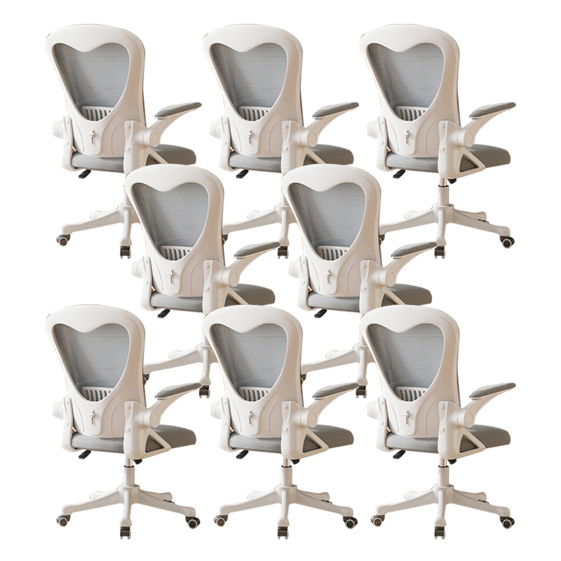 Contemporary Arm Chair Upholstered Swivel Breathable AirGrid Office Chair