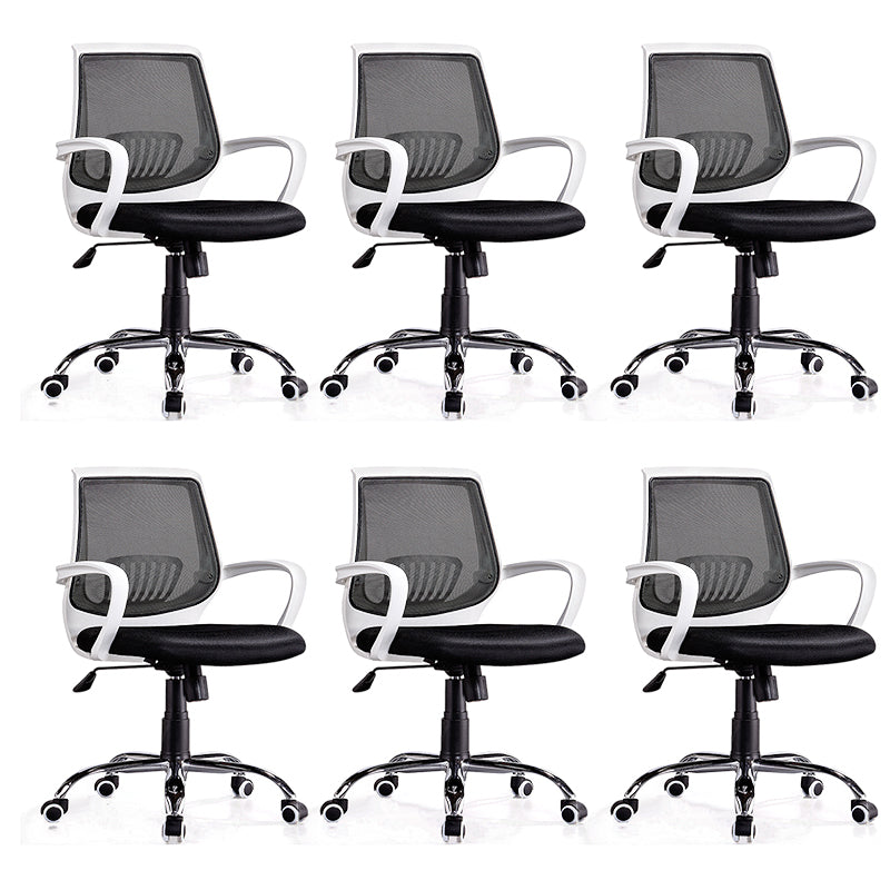 Contemporary Chair Adjustable Seat Height Black Office Chair