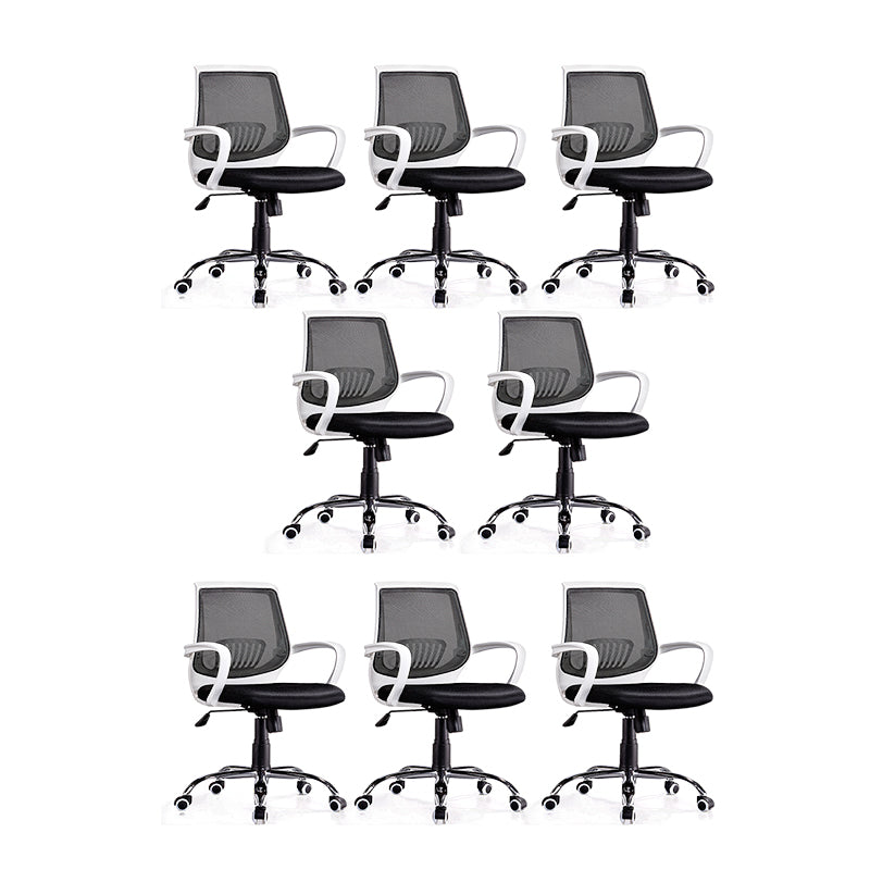 Contemporary Chair Adjustable Seat Height Black Office Chair