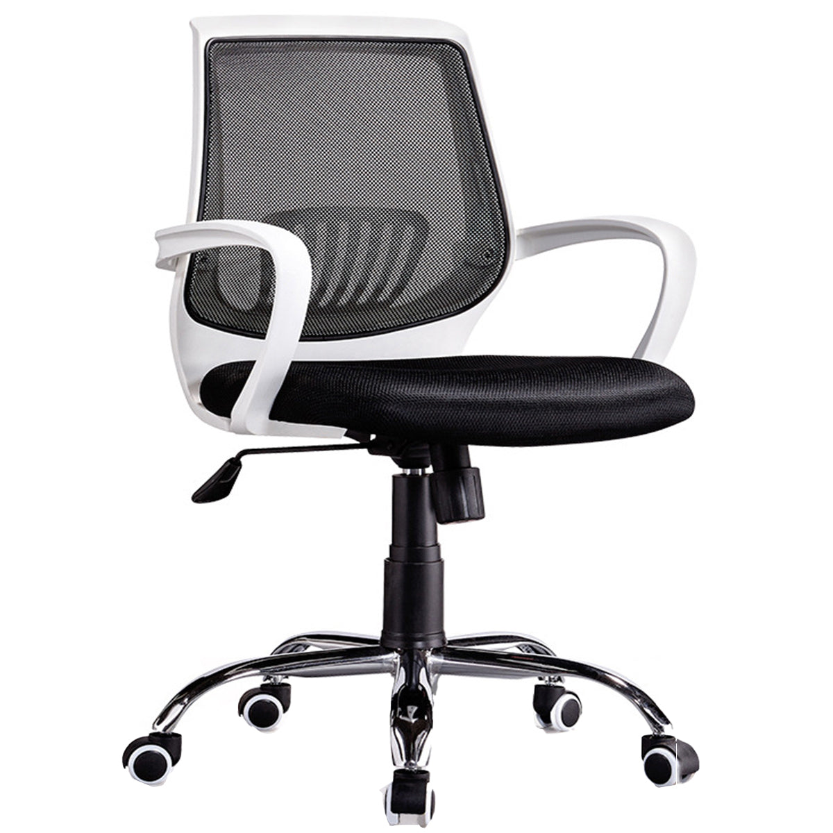 Contemporary Chair Adjustable Seat Height Black Office Chair