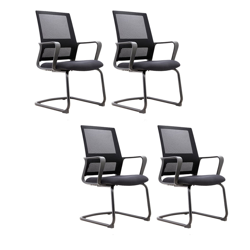 Contemporary High Back Arm Chair Ergonomic No Wheels Desk Chair