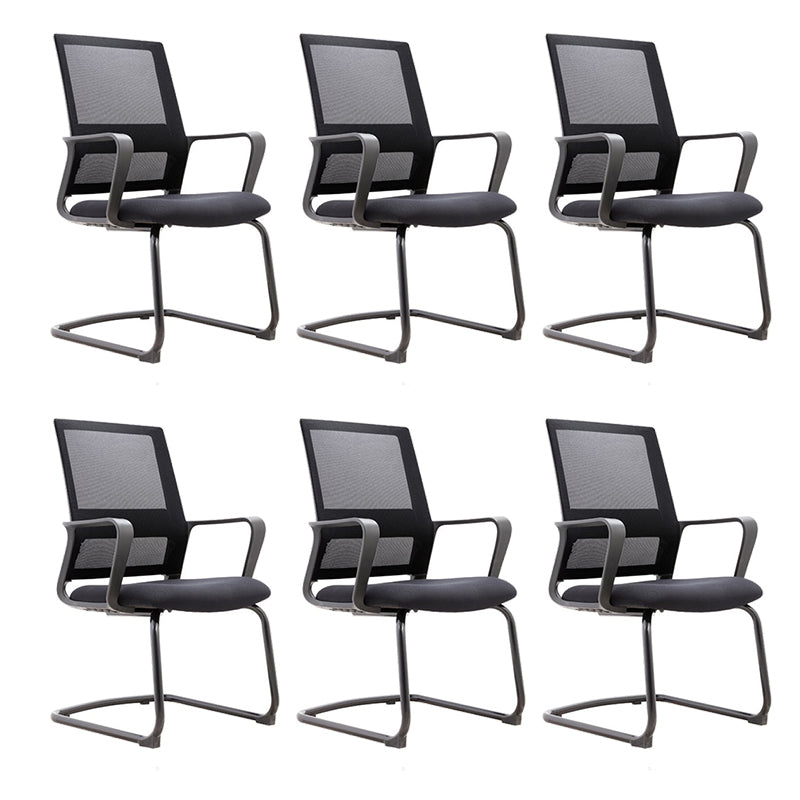 Contemporary High Back Arm Chair Ergonomic No Wheels Desk Chair