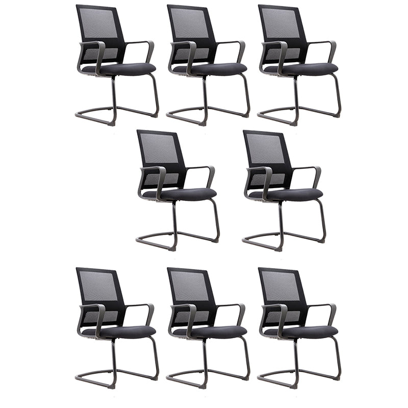 Contemporary High Back Arm Chair Ergonomic No Wheels Desk Chair