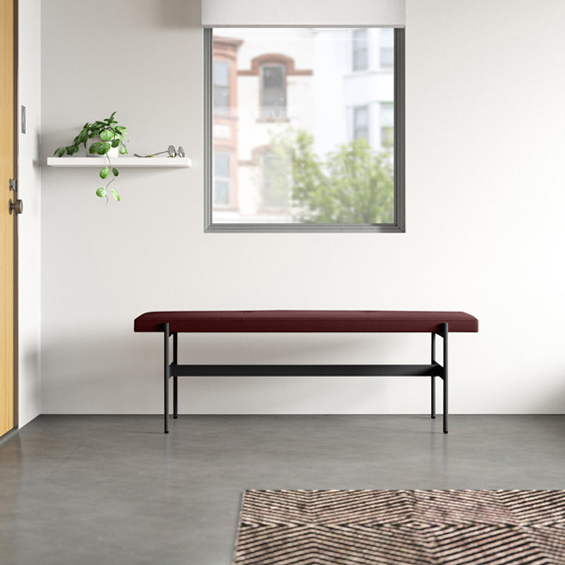 13.78" Wide Modern Bench Upholstered Entryway Bench with Cushioned