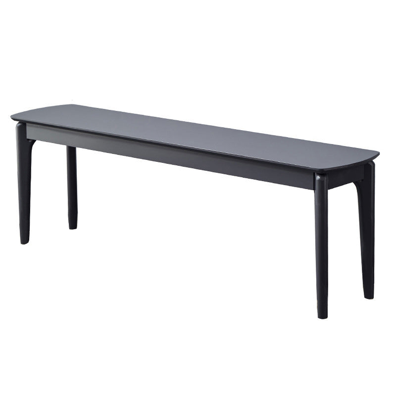 11.8" Wide Modern Seating Bench Solid Wood Ottoman Bench with Legs