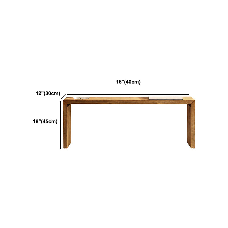 11.8" Wide Contemporary Seating Bench Solid Wood Bench with Legs